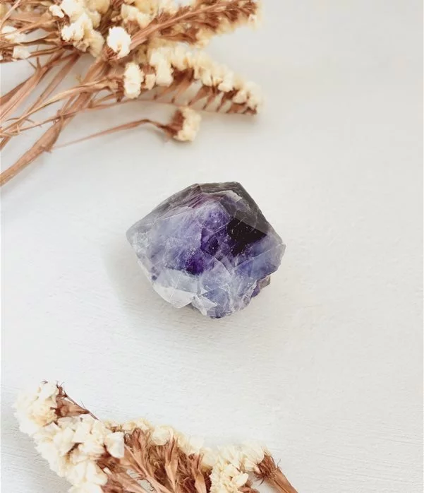 punta grezza in Fluorite Blu